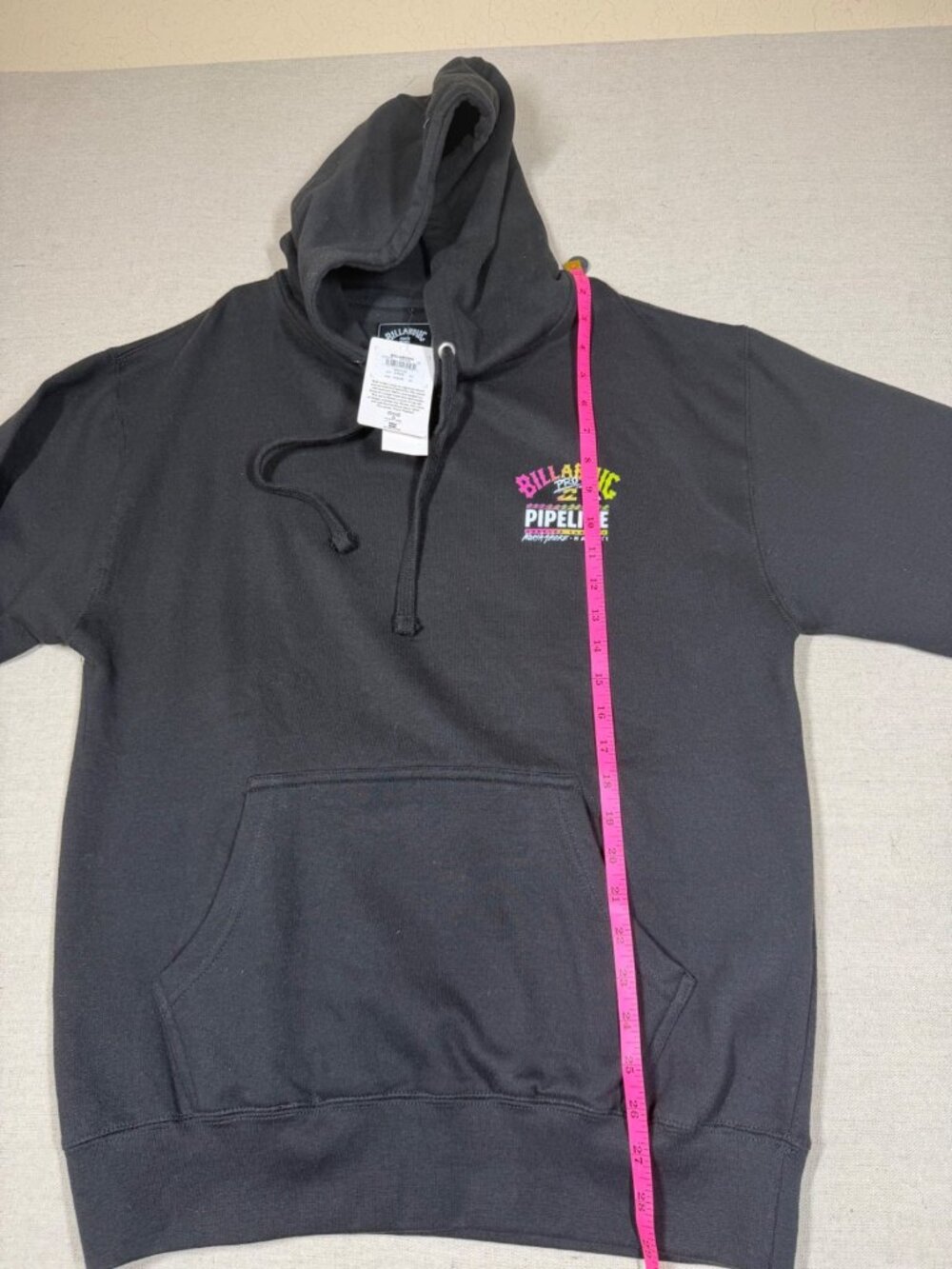 Billabong Pipeline Hawaii Hoodie Mens M Black Surf Graphic Pullover NWT - Picture 8 of 12